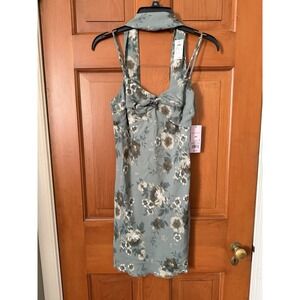 Women's Wild Fable Twist Front Scarf Floral Mini Dress Size XXS NWT